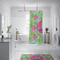 Preppy Hibiscus Shower Curtain - Custom Size