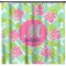 Preppy Hibiscus Shower Curtain - Custom Size (Personalized)