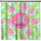 Preppy Hibiscus Shower Curtain - 71" x 74" (Personalized)