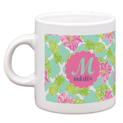 Preppy Hibiscus Espresso Cup (Personalized)