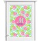 Preppy Hibiscus Single White Cabinet Decal