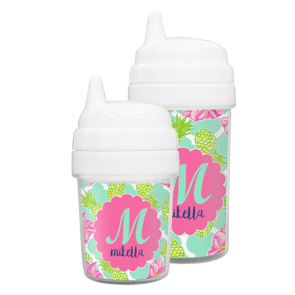 Preppy Hibiscus Sippy Cups