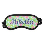 Preppy Hibiscus Sleeping Eye Mask - Small (Personalized)