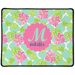 Preppy Hibiscus Large Gaming Mouse Pad - 12.5" x 10" (Personalized)