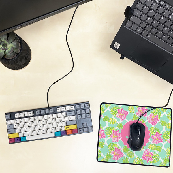 Preppy Hibiscus Small Gaming Mats - LIFESTYLE
