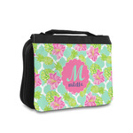 Preppy Hibiscus Toiletry Bag - Small (Personalized)