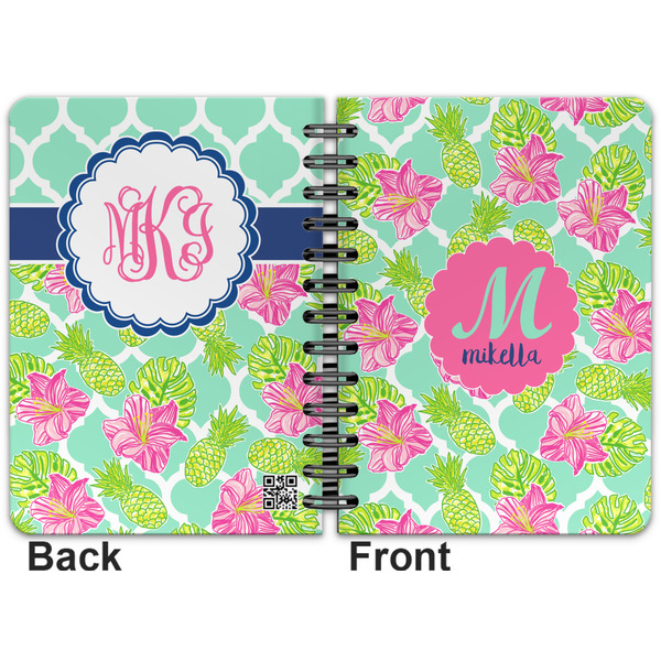 Preppy Hibiscus Spiral Journal 5 x 7 - Apvl