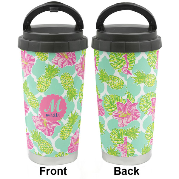 Preppy Hibiscus Stainless Steel Travel Cup - Apvl