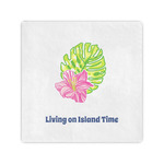 Preppy Hibiscus Standard Cocktail Napkins (Personalized)