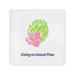 Preppy Hibiscus Cocktail Napkins (Personalized)