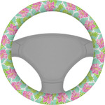 Preppy Hibiscus Steering Wheel Cover (Personalized)
