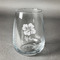 Preppy Hibiscus Stemless Wine Glass - Front/Approval