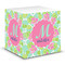 Preppy Hibiscus Sticky Note Cube