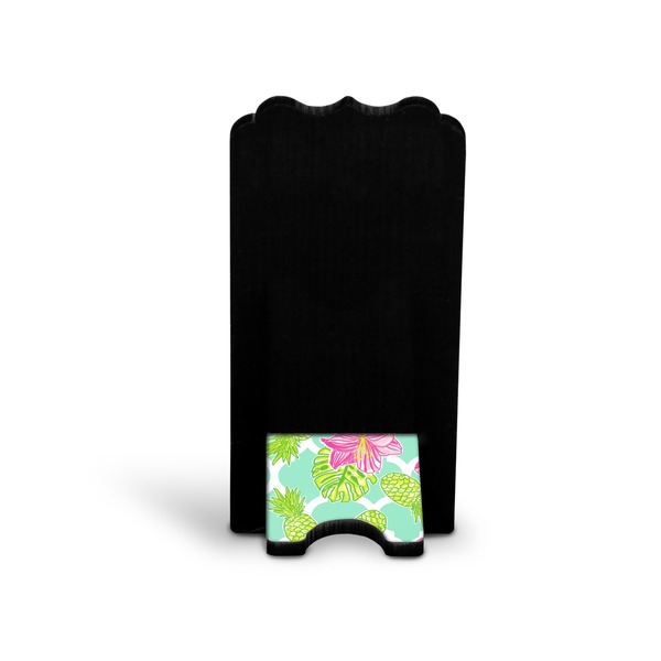 Preppy Hibiscus Stylized Phone Stand - Back