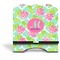 Preppy Hibiscus Stylized Tablet Stand - Front without iPad