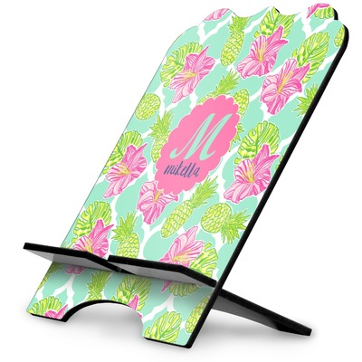 Custom Preppy Hibiscus Stylized Tablet Stand (Personalized)