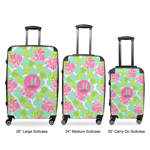 Preppy Hibiscus Suitcase Set 1 - APPROVAL