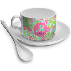 Preppy Hibiscus Tea Cup (Personalized)