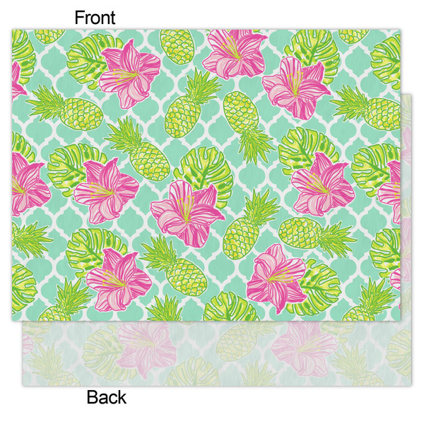 Preppy Hibiscus Tissue Paper - Heavyweight - Medium - Front & Back