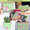 Preppy Hibiscus Tissue Paper - In Use Collage
