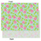 Preppy Hibiscus Tissue Paper - Lightweight - Large - Front & Back