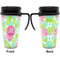 Preppy Hibiscus Travel Mug with Black Handle - Approval