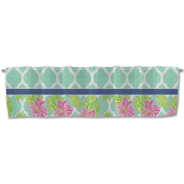 Preppy Hibiscus Valance - Front