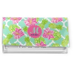 Preppy Hibiscus Vinyl Checkbook Cover (Personalized)