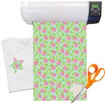 Preppy Hibiscus Heat Transfer Vinyl Sheet (12"x18")