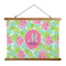 Preppy Hibiscus Wall Hanging Tapestry - Wide (Personalized)