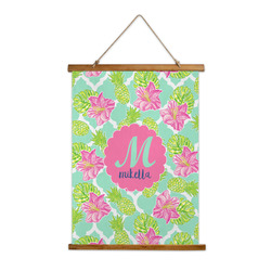 Preppy Hibiscus Wall Hanging Tapestry (Personalized)