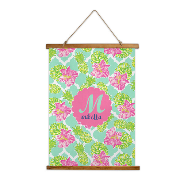 Custom Preppy Hibiscus Wall Hanging Tapestry (Personalized)