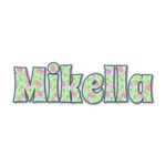 Preppy Hibiscus Name/Text Decal - Medium (Personalized)