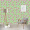 Preppy Hibiscus Wallpaper & Surface Covering (Peel & Stick - Repositionable)