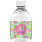 Preppy Hibiscus Water Bottle Labels - Custom Sized (Personalized)