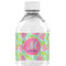 Preppy Hibiscus Water Bottle Label - Single Front
