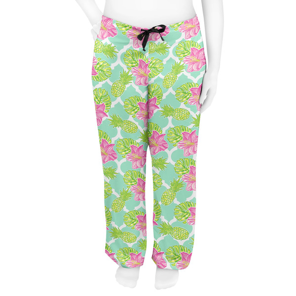 Preppy Hibiscus Women's Pj on model - Front