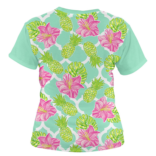Preppy Hibiscus Women's T-shirt Back