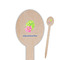 Preppy Hibiscus Oval Wooden Food Picks (Personalized)