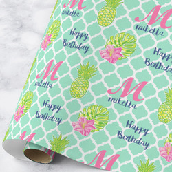 Preppy Hibiscus Wrapping Paper Roll - Large - Matte (Personalized)