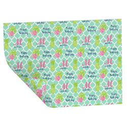 Preppy Hibiscus Wrapping Paper Sheets - Double-Sided - 20" x 28" (Personalized)