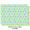 Preppy Hibiscus Wrapping Paper Sheet - Double Sided - Front