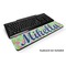 Preppy Hibiscus Keyboard Wrist Rest (Personalized)