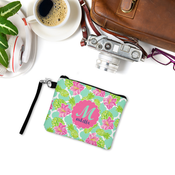 Preppy Hibiscus Wristlet ID Cases - LIFESTYLE