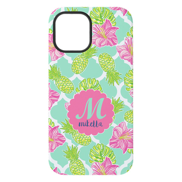 Preppy Hibiscus iPhone 15 Pro Max Tough Case - Back