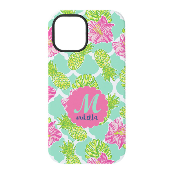 Preppy Hibiscus iPhone 15 Pro Tough Case - Back