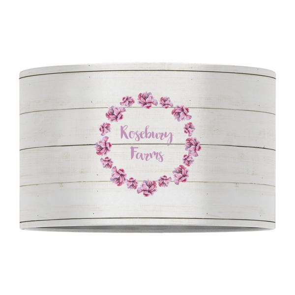 Farm House 12" Drum Lampshade - FRONT (Fabric)