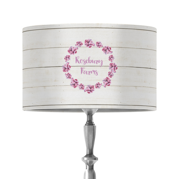 Custom Farm House 12" Drum Lamp Shade - Fabric (Personalized)