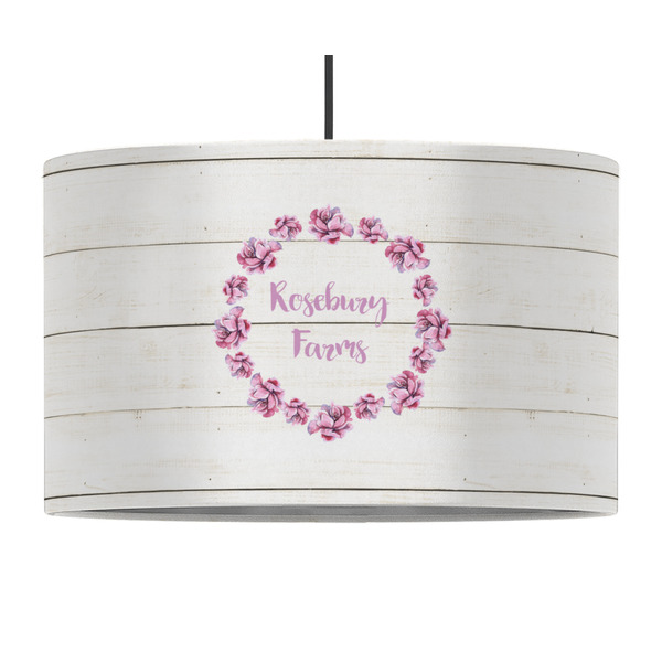 Farm House 12" Drum Lampshade - PENDANT (Fabric)