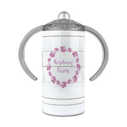 Farm House 12 oz Stainless Steel Sippy Cup (Personalized)